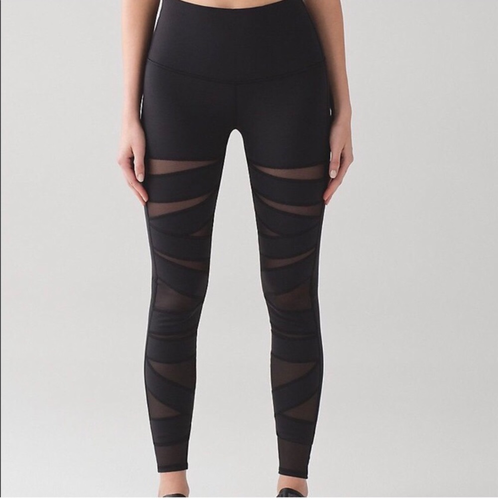 Lululemon High Times Tech Mesh cutout leggings